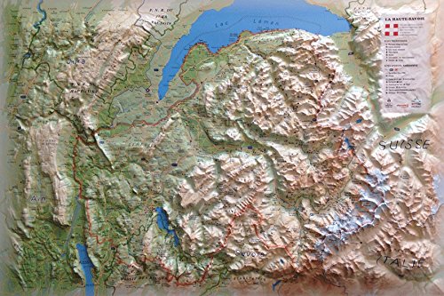 Carte En Relief De La Haute Savoie Version Ete French Edition 3dmap Amazon Com Books