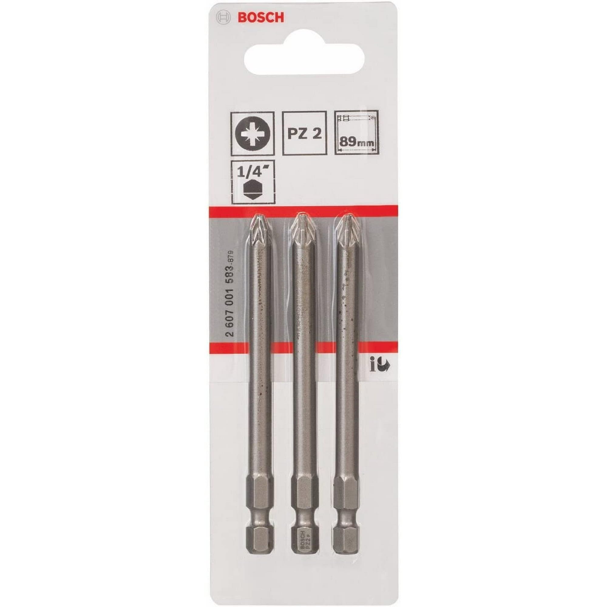 Bosch 2607001583 Extra Hard Screwdriver Bit for Pozidriv Cross Head Screws