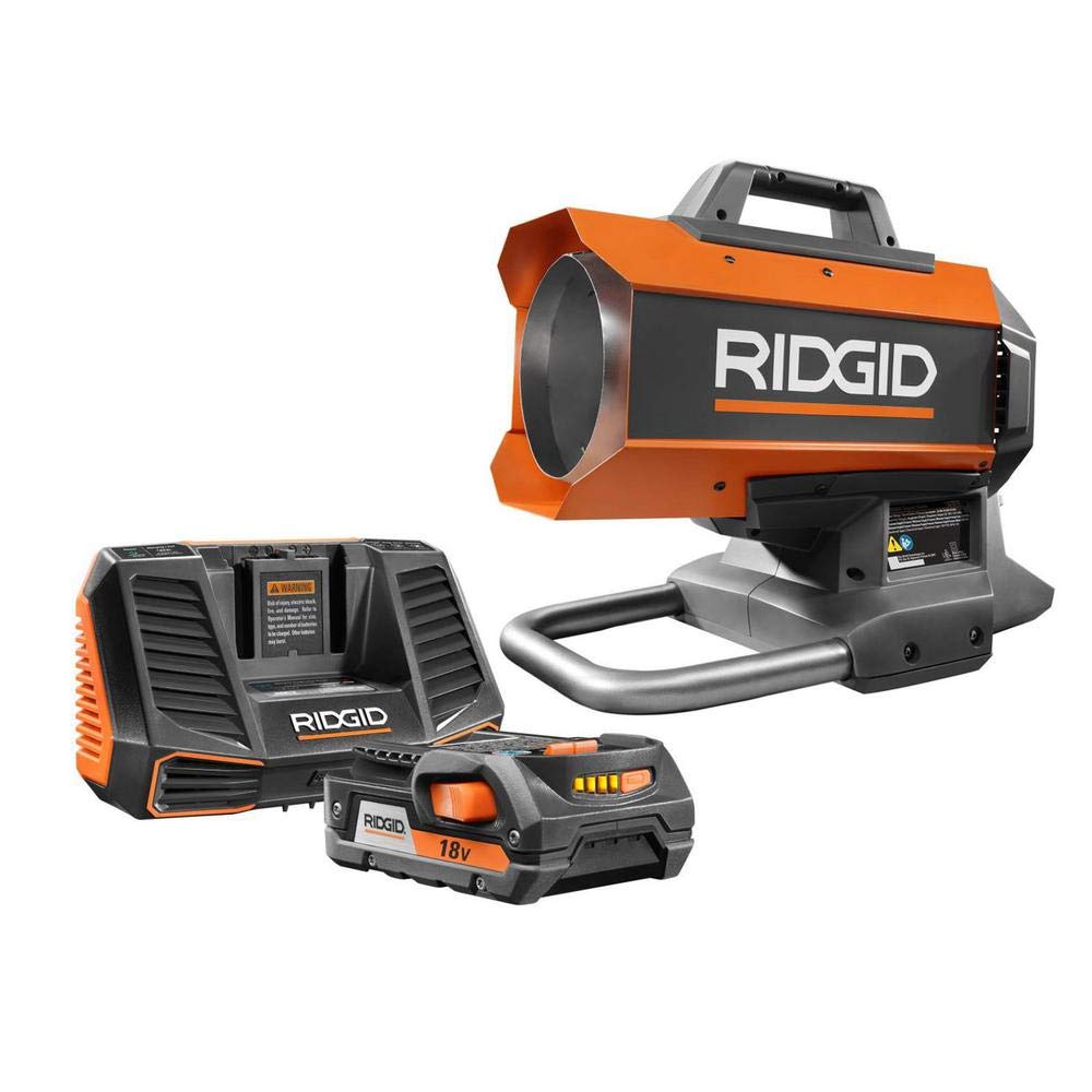 Buy Ridgid 18Volt 60K BTU Hybrid Forced Air Propane Portable Heater