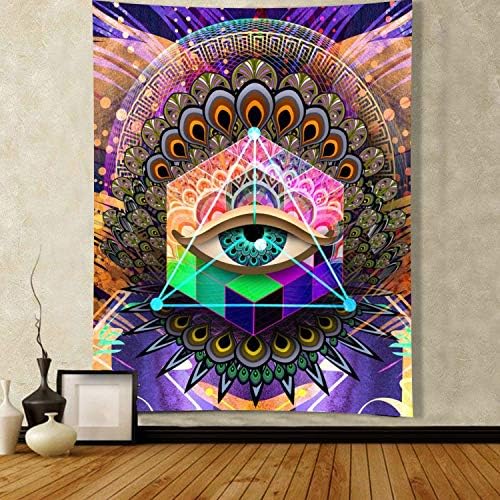 ENJOHOS Trippy Tapestry Evil Eye Tapestry Third Eye Tapestry Egyptian