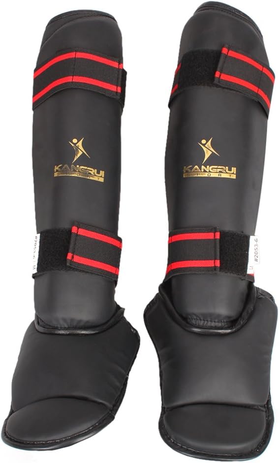 Boxing Martial Arts SanDa kickboxing Leg Foot Protector Guard And
