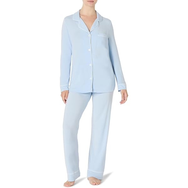 The Children's Place Women's Soft Modal Jersey Pajama Set - Long Sleeve Button-Up Pajamas - View #6