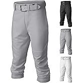 Easton Boy's PRO+ Baseball Pants | Youth Sizes | Full Length | Elastic Bottom | Multiple Colors