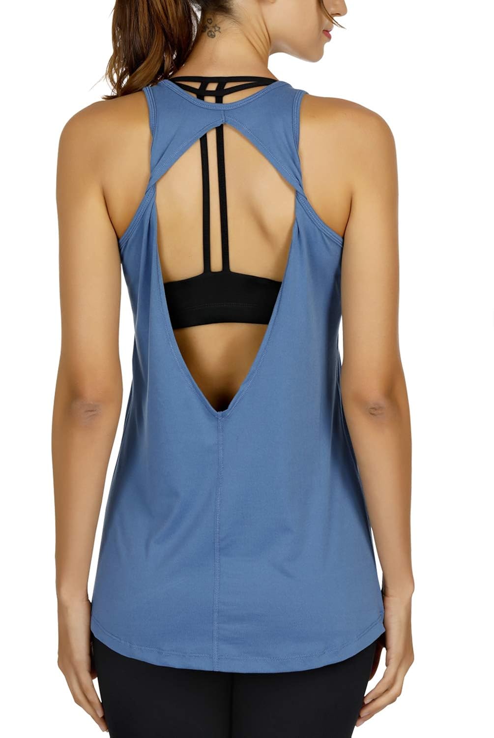 DISBEST Yoga Tank Top Womens Performance Stretchy Quick Dry Sports