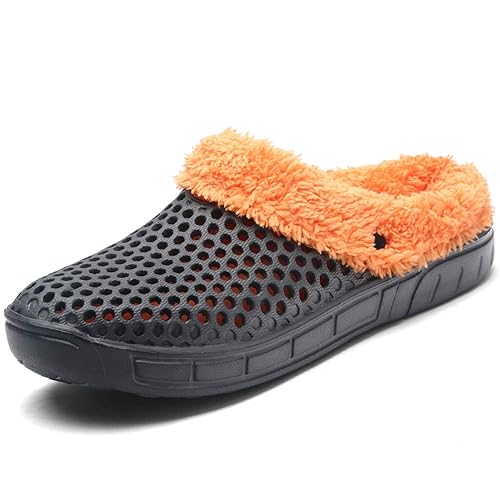 lined garden clogs