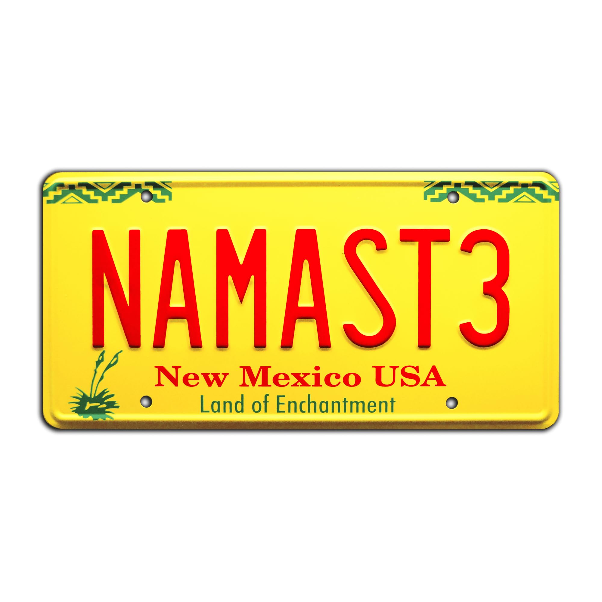 Celebrity Machines Breaking Bad | NAMASTE | Metal Stamped License Plate