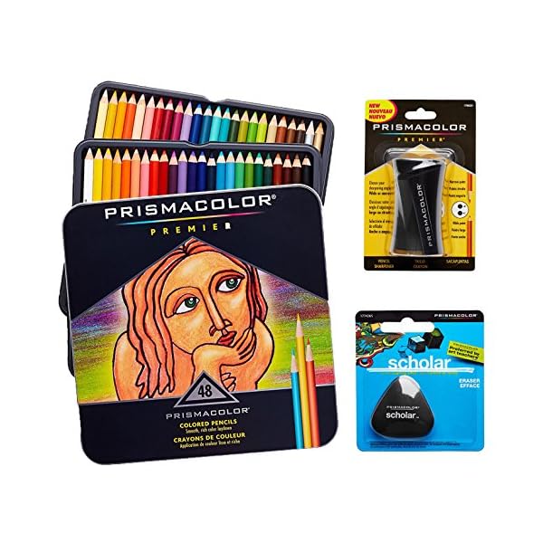 Prismacolor Quality Art Set Premier Colored Pencils 48 Pack, Premier