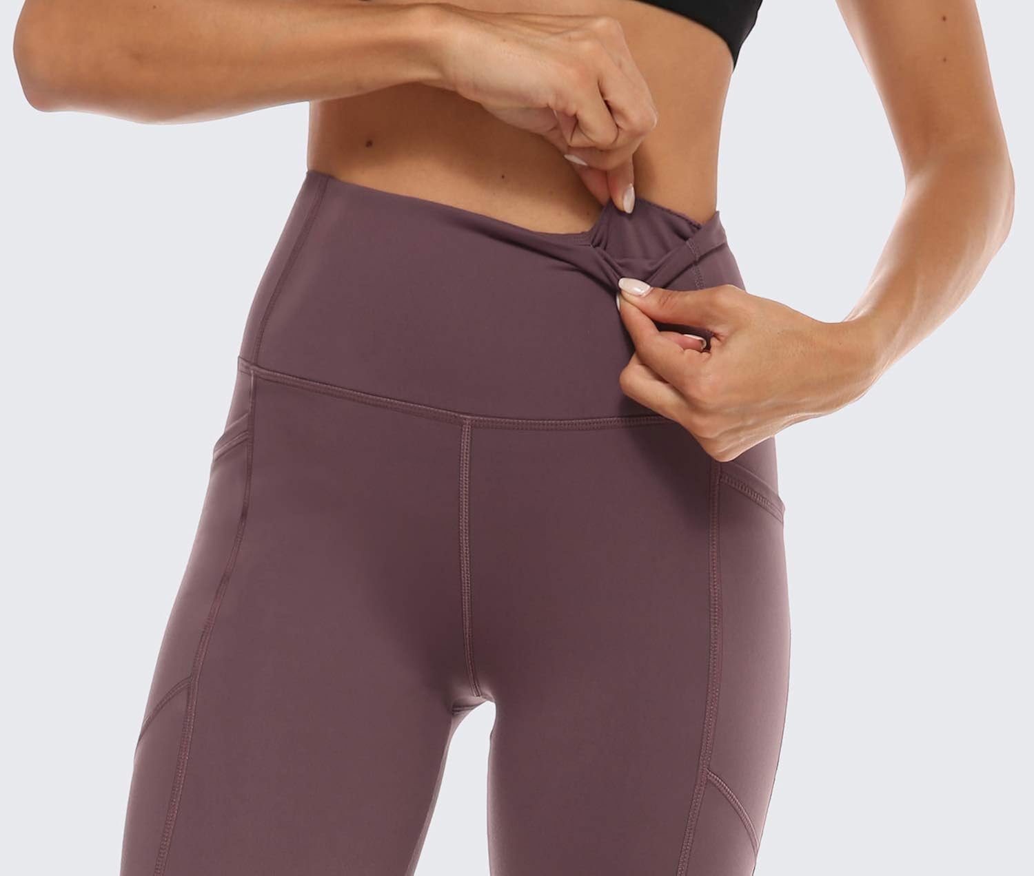 Persit Women's Premium Yoga Pants with Pockets, Non See-Through Tummy Control 4 Way Stretch High Waist Leggings: Clothing