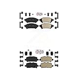 AmeriBRAKES Front Rear Ceramic Disc Brake Pads Kit