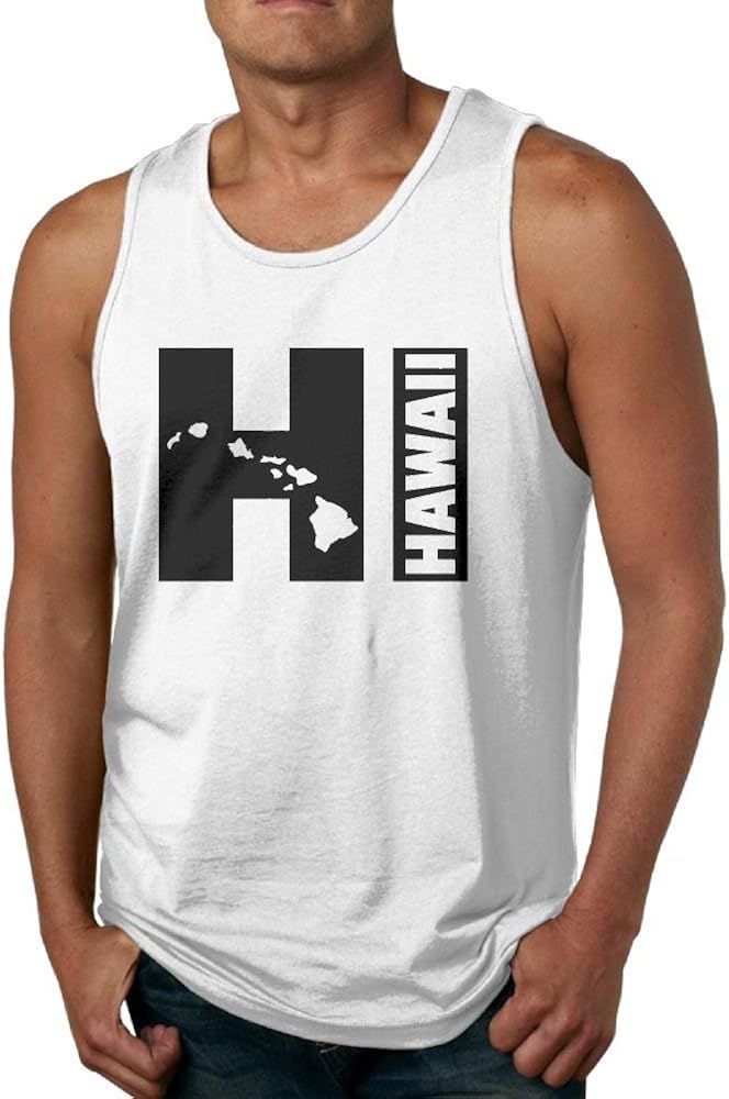 Men's Tank Top Hi Hawaii Tank Top 100 Cotton Bodybuilding Vest Amazon