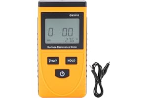 EVTSCAN Resistance Meter,GM3110 Surface Resistance Meter High Accuracy Digital Display Anti‑Static High‑Definition Backlight Resistance Tester
