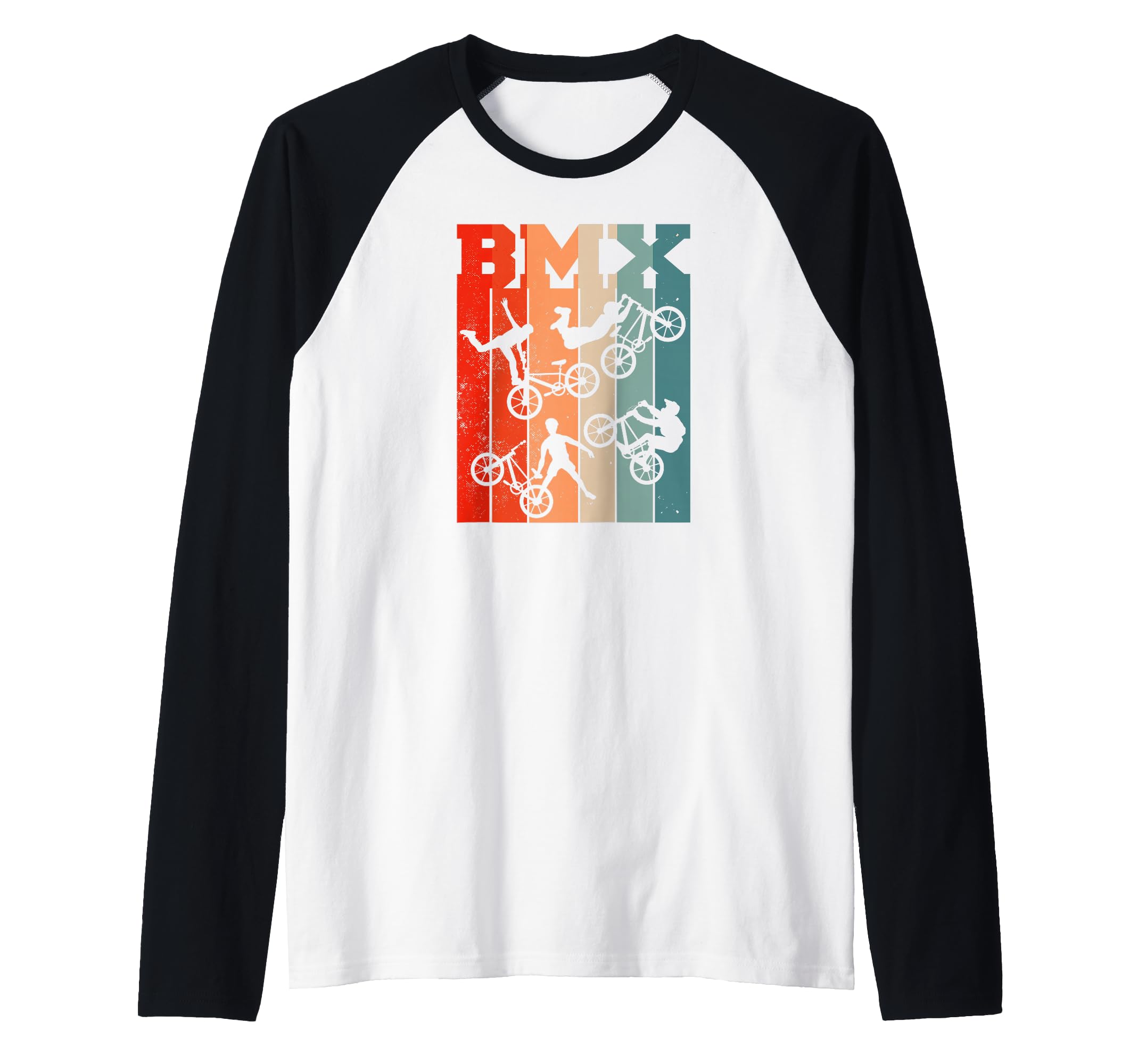 BMX Bike Freestyle Bicycles cycling biking race BMX Raglan Baseball Tee