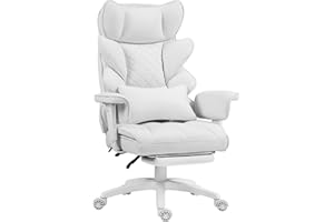 Dowinx Big and Tall Office Chair with Pocket Spring Cushion and Lumbar Support,High Back Computer Gaming Chair with Adiustabl