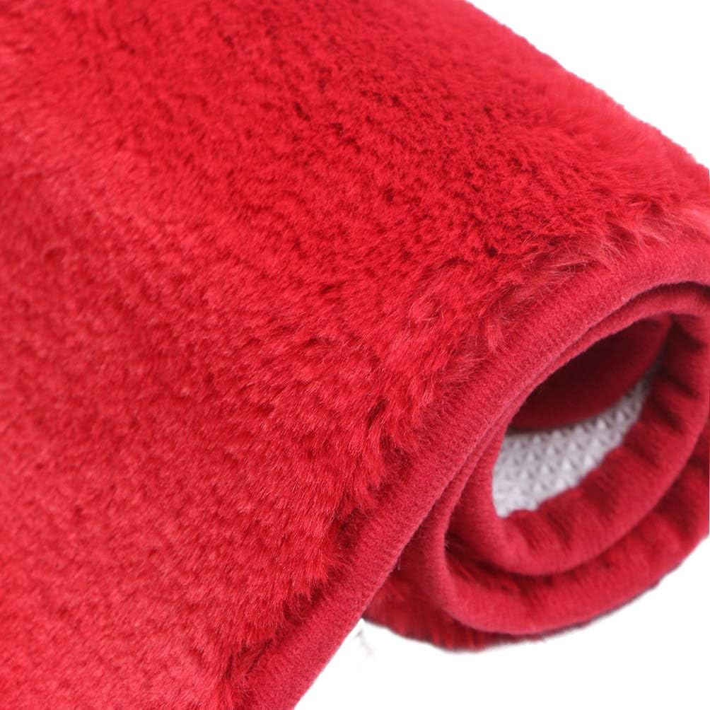 Ultra Soft Plush Microfiber Bath Mat 17"x24", Extra Fluffy Shaggy Small Bathroom Rug, Machine Washable Dry Anti Slip Bath Carpet, Beige: Kitchen & Dining