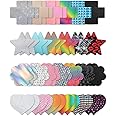 Tripetals Glitter Pasties Nipple Covers Stickers Disposable Sticky Breast Petals Multi Design and Color