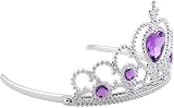 Vicloon Elsa Dress Up Accessories Set of 9 Purple Crown Gloves Wand Jewelry view 5