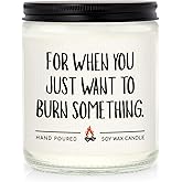 Shqiueos Gag Gifts for Women Candle Lavender Scented, Funny Anniversary & Birthday Gift for Her, Girlfriend, Wife, Best Friend Present, Christmas Valentines Day Mothers Day Office Gifts for Coworkers