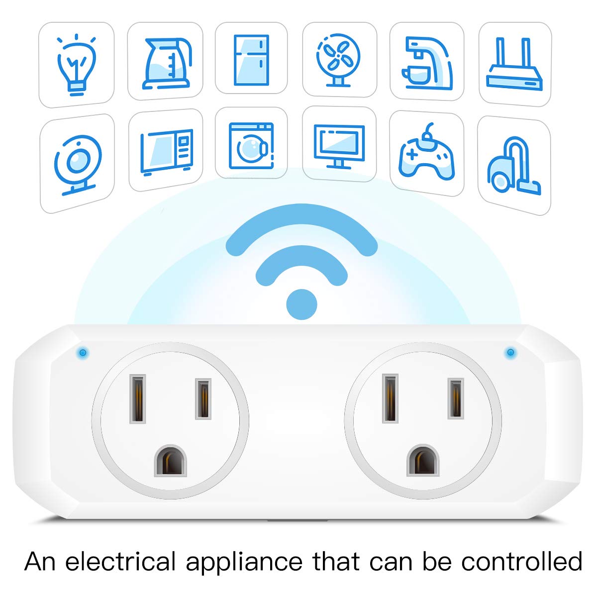Oukitel Smart Wi-Fi Plug, Alexa Echo Plug,2 in 1 Smart Plug Mini Outlet With Timer Wi-Fi Smart Socket Switch Voice and App Controlled,Compatible with Alexa Echo,Google Home and IFTTT (1 Pack, Gray)