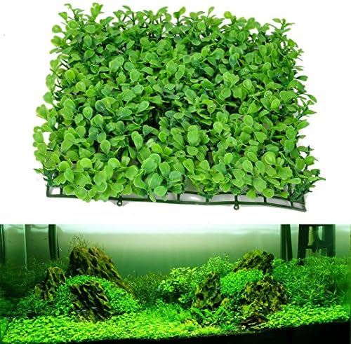 New Green Grass Plastic Fish Tank Ornament Plant Aquarium Lawn Landscape Decoration Set16