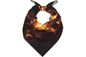 MROWYC open fire Square handkerchief - 22x22 inches, unisex, suitable for fashion accessories, gift wrapping