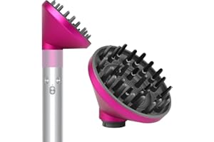 BVACUMHEAD Upgraded Diffuser Attachment for Dyson Airwrap, Converting for Dyson Airwrap Styler to Hair Dryer Diffuser Attachment, for Airwrap Attachment Nozzle, 973365-01 (Fuchias)