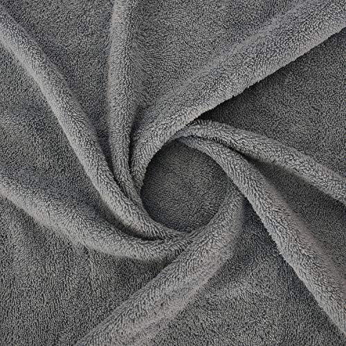 4-Piece Bath Towels Set for Bathroom, Spa & Hotel Quality | 100% Cotton Turkish Towels | Absorbent, Soft, and Eco-Friendly (Dark Grey)