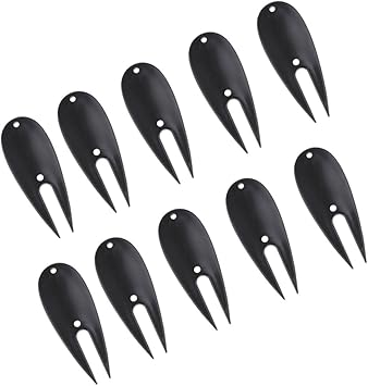 Amazon Sononia 10個 プラスチック ゴルフ グリーン フォーク ディボットツール 芝修理 Sononia グリーンフォーク