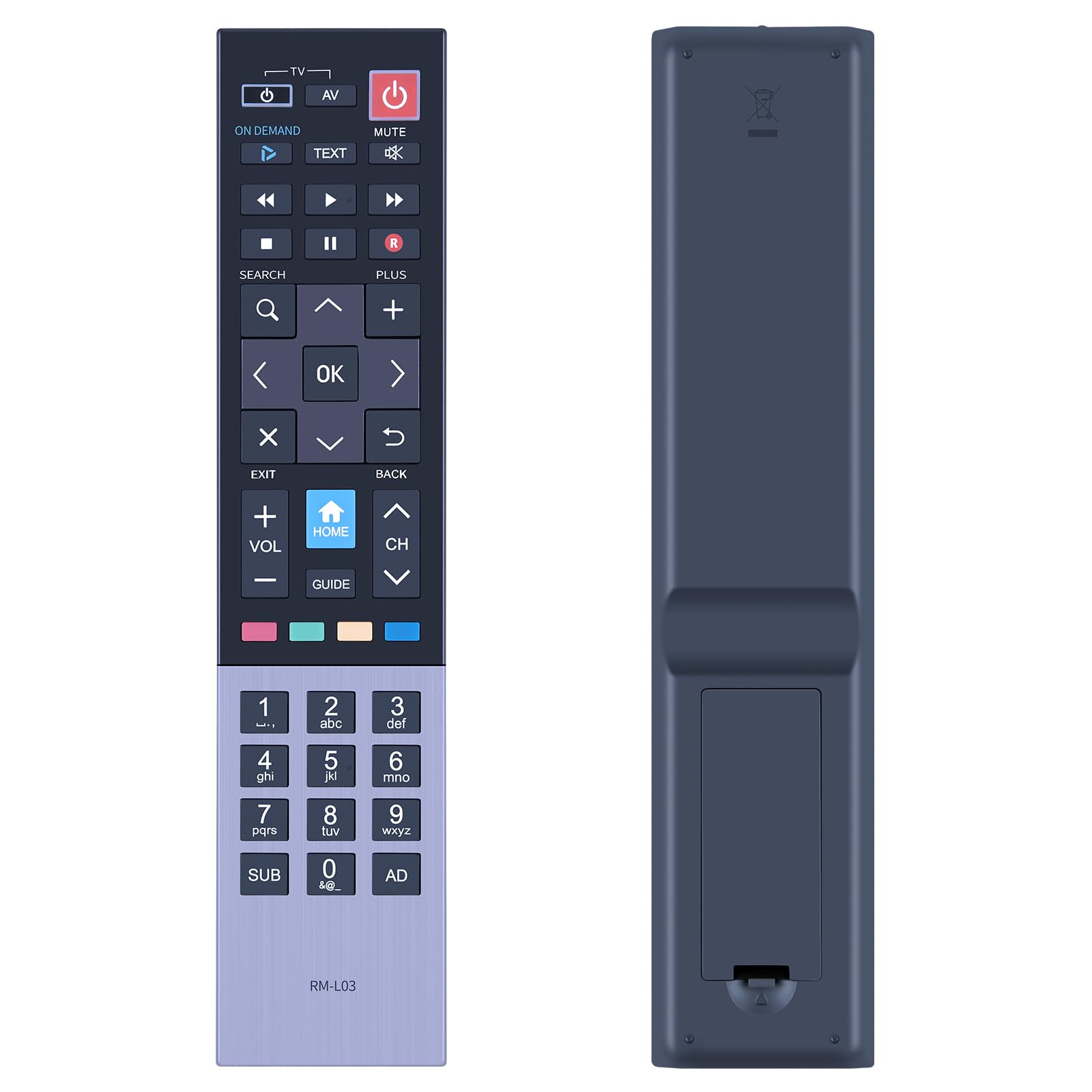 New Replacement RM-L03 Remote Control for Humax Freeview Play Recorder FVP-4000T RML03 FVP4000T