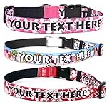 Personalized Beach Dog Collars with Custom Hi-Def Text | Available in 4 Sizes - Aloha, Island Floral, and Beach Party