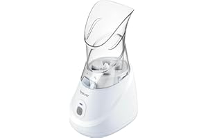 Beurer SI31 Steam Inhaler for Drug-Free Cough & Cold Sinus Relief, Naturally Soothes Nasal & Throat Passages, with Universal Mask & Variable Steam Control, FSA/HSA Eligible