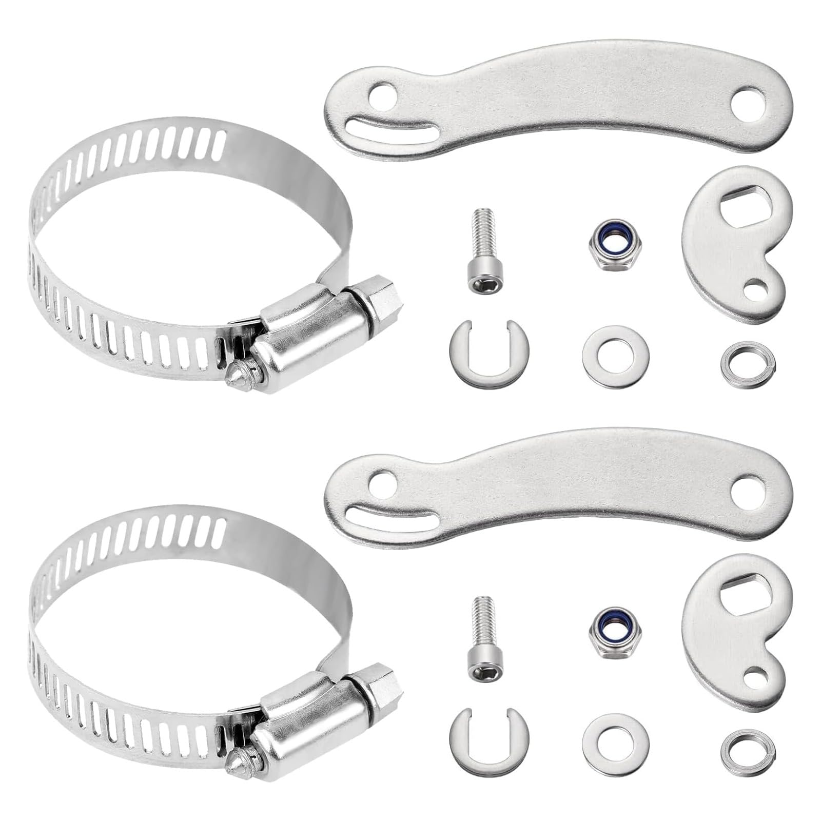 Yuiturt 2 Sets Ebike Torque Arm Conversion Kit, Electric Bicycle Torque Arm Protective Accessories, Bicycle Dropout Amplifier for E-Bike Front Rear Hub Motors