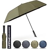DryDay Premium Umbrellas for Rain, Large Windproof Double Canopy Umbrella, 10 Aluminum Ribs, Sturdy Frame, Auto Open Close Unique Handle, Windproof & Waterproof Umbrella for Women & Men