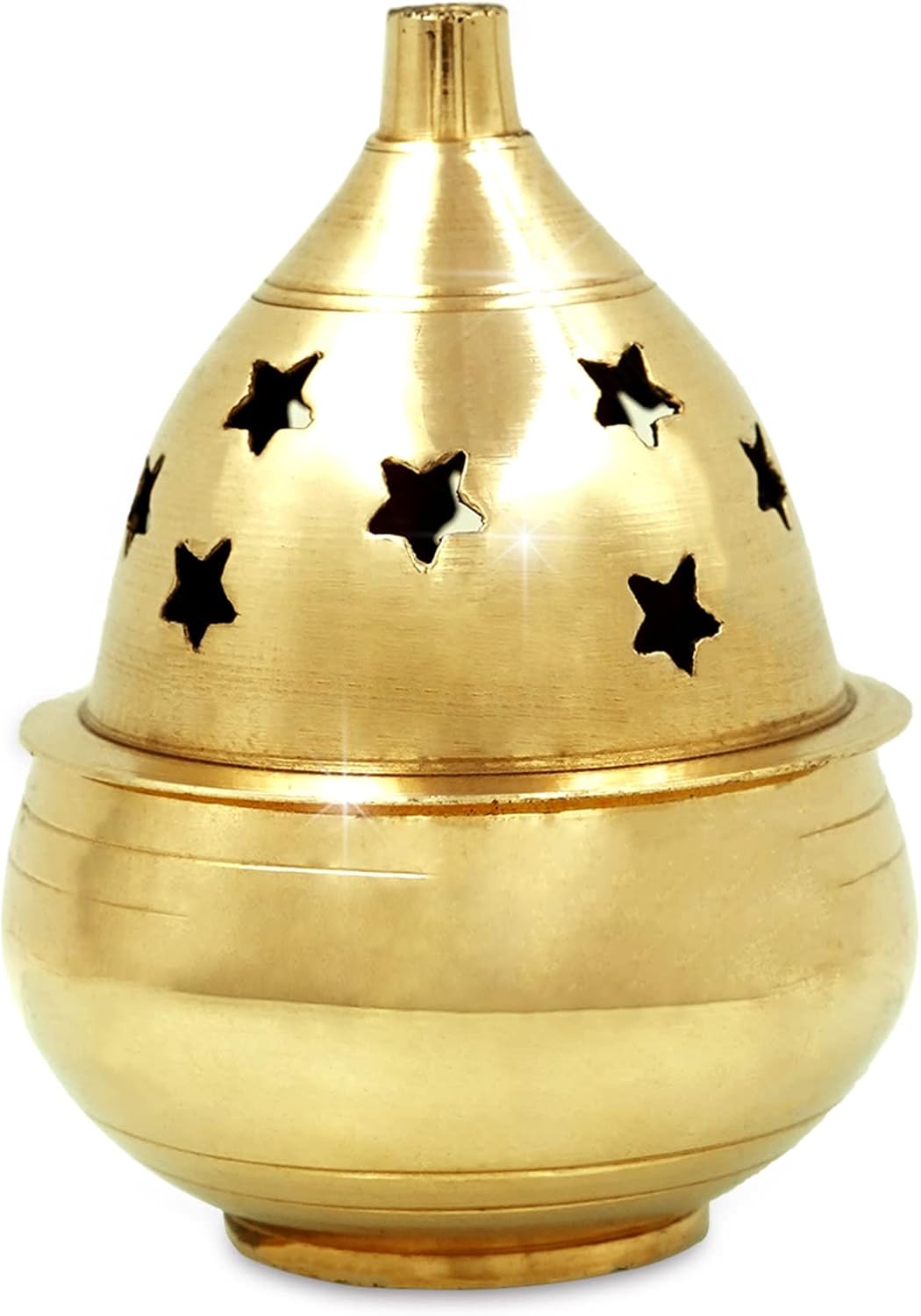 Oil Lamps & Accessories - Shubhkart Indian Brass akhand Oil Lamp / Diya / Puja Deepak, deepam / Deep - Akhand Diya