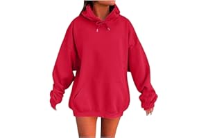 QianmianT Womens Oversized Hoodies Fall Winter Cute Sweatshirts Fashion Tops Trendy Outfits Drawstring Pullover Sweatshirts
