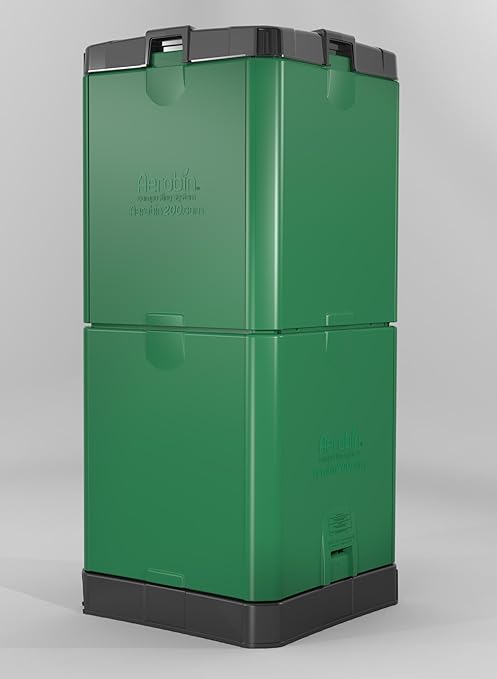 Motherson Auto Parts Aerobin Insulated Composter (200 Litre, Green and Grey)