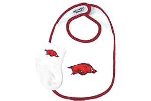 Future Tailgater Arkansas Razorbacks Cotton Baby Bib and Socks Set
