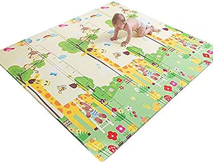 Amazon Co Jp Umora プレイマット 子供用マット キッズマット 子供カーペット ラグマット ベビー用 遊びマット 滑り止め 折り畳み可能 洗える おしゃれ 防水 無毒 収納便利 1 6歳 180 0cm ジラフ ペット用品