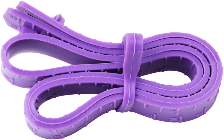 SONGLIN Cake Measuring Tape Silicone Fondant Cake Measuring Tape Measuring Ruler Cake Baking Tools Ruler,Purple