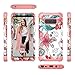 Galaxy Note 8 Case,CASY MALL 3-Layers Heavy Duty Hybrid Full-Body Protect Case for Samsung Galaxy Note 8 2017 Release Flower