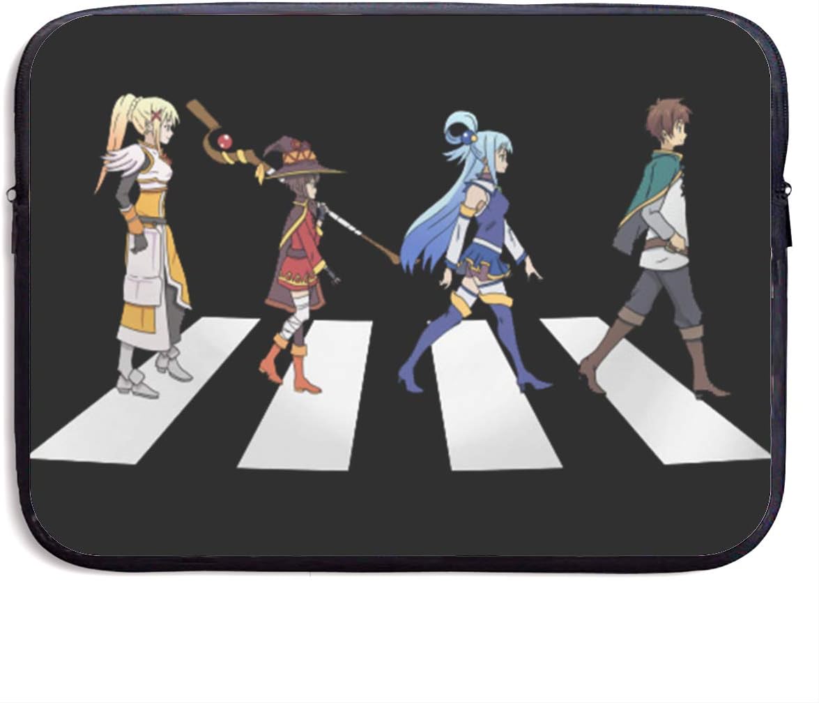 Konosuba Road 15 Inch Laptop Sleeve Case Laptop Shoulder Bag, Slim Computer Carry Case