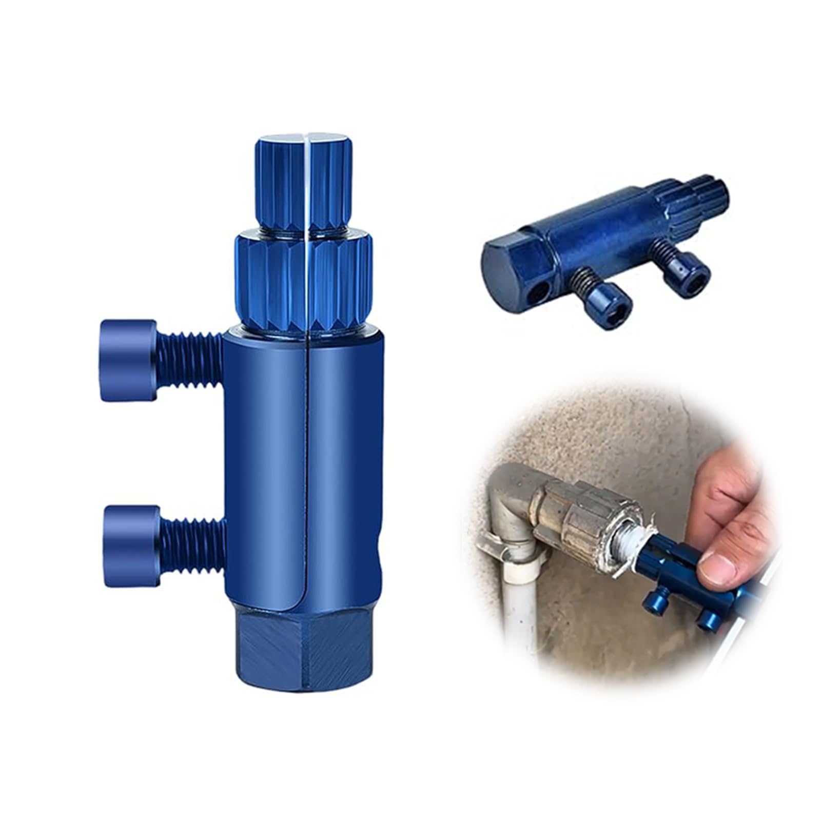 Photo 1 of TORTOISE Broken Valve Thread Extractor Tool-Stripped Pipe Extractor Set, Faucet Removal Tool with Water Claw, Easy Out Screw Extractor Kit for Broken Tap, Bolt, Nipple, Allen Screw Remover