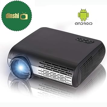 Dinshi Maxx+ Android 6.0/ WiFi 4200 Lumens Full HD LED Projector 1080P Support HDMI USB VGA AV