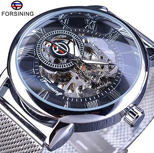 Watches Fashion Engraving Men Watches Top Luxury Mechanical Skeleton Wrist Watch Clock Men