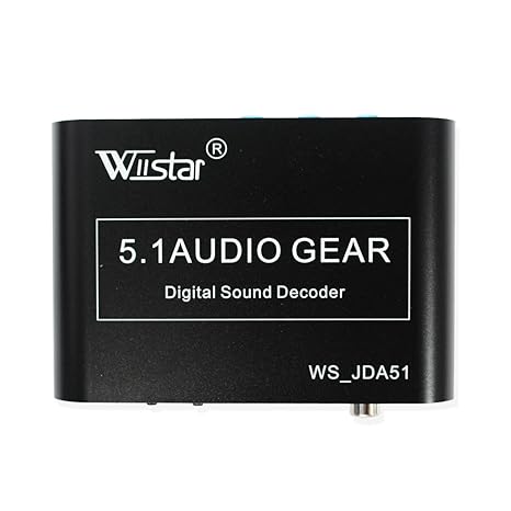 5.1 Audio Gear Digital to 5.1 CH Analog Surround Sound Rush Decoder Converter HD Player with