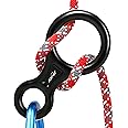 AOKWIT Rescue Figure 8 Descender Climbing Gear Downhill Equipment 35KN/3500kg 7075 Aluminum Alloy Rigging Plate for Climbing Belaying and Rappeling Device