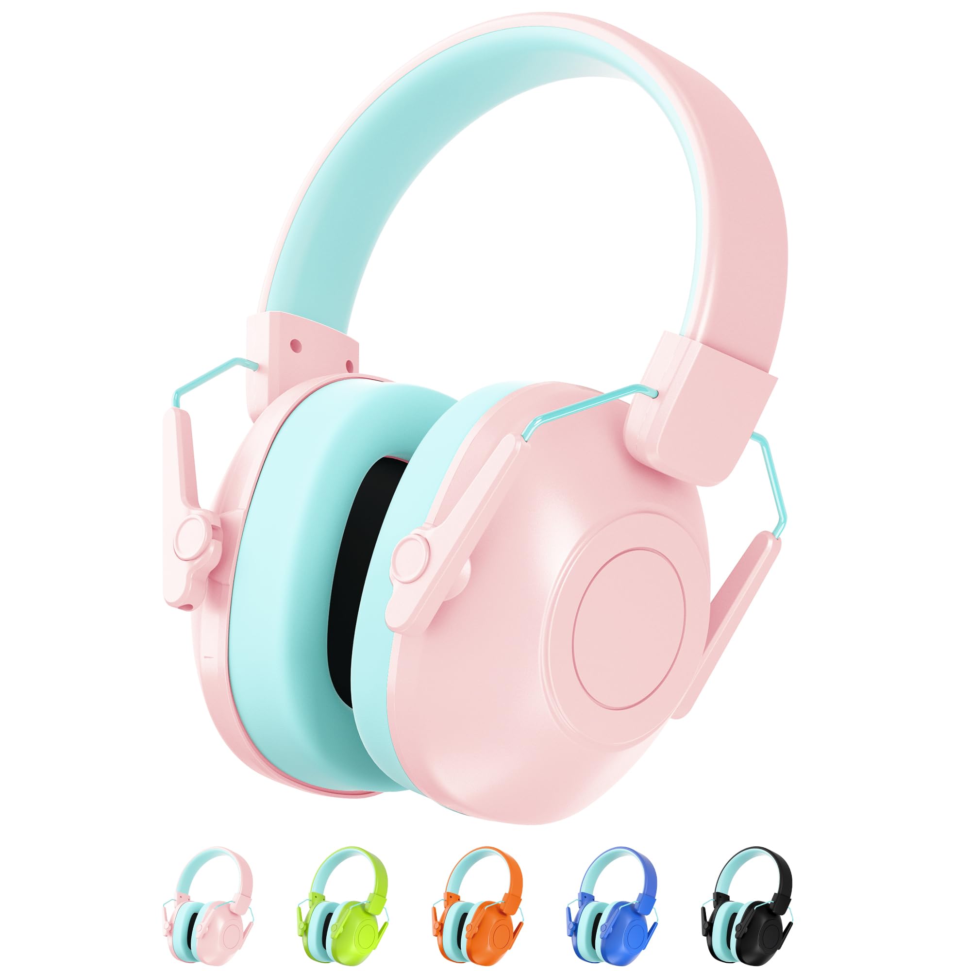Kalence Kids Ear Defenders, SNR 29dB Ear Defenders Children have Sensory Lssue, Noise Cancelling Headphones Safety Earmuffs for Toddler with Autism, Ideal for Fireworks, Concerts, Cinema（Pink）
