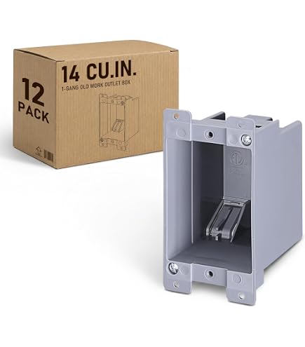 LEONLITE 6-Pack 20 Cubic Inch Single Gang Old Work Electrical