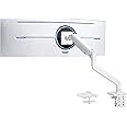 VIVO Heavy Duty Aluminum Ultrawide Monitor Tension Arm for 49 inch Screens up to 44 lbs, Premium Desk Mount Monitor Stand Designed for Samsung Odyssey G9 and More, White, STAND-V101EW