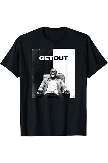 Amazon.com: Get Out Official Movie T-Shirt - Unisex-Adults, Black 