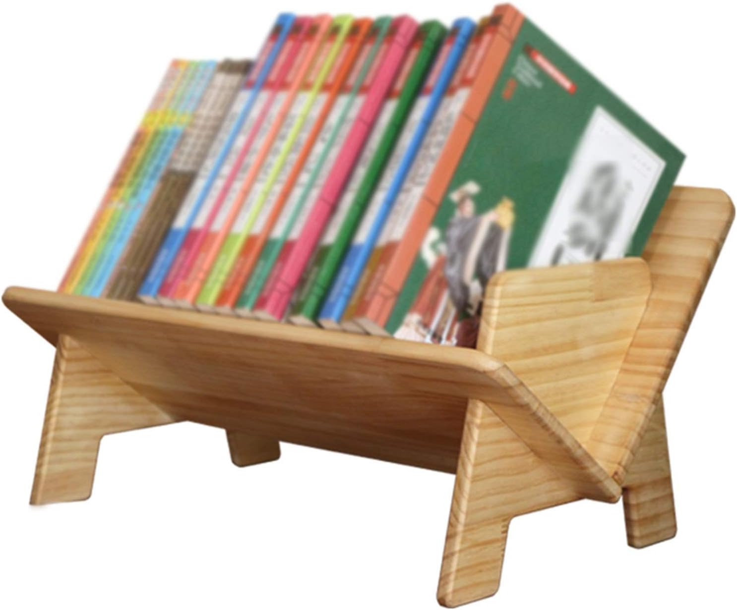 XJJUN Estante para Libros, Estante De Almacenamiento De Madera Maciza